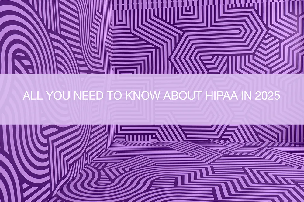 Reference guide listing essential HIPAA acronyms with plain-English definitions for healthcare professionals