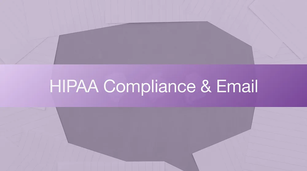 Email security diagram showing encryption requirements for HIPAA-compliant healthcare communications