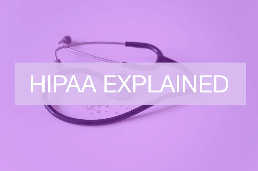 Step-by-step visual guide simplifying HIPAA compliance into actionable stages for healthcare providers