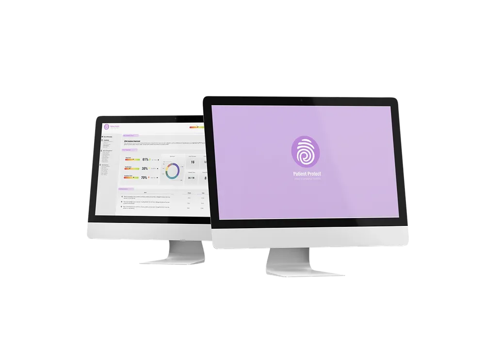 Introductory guide to electronic HIPAA compliance showing digital documentation and audit trail concepts