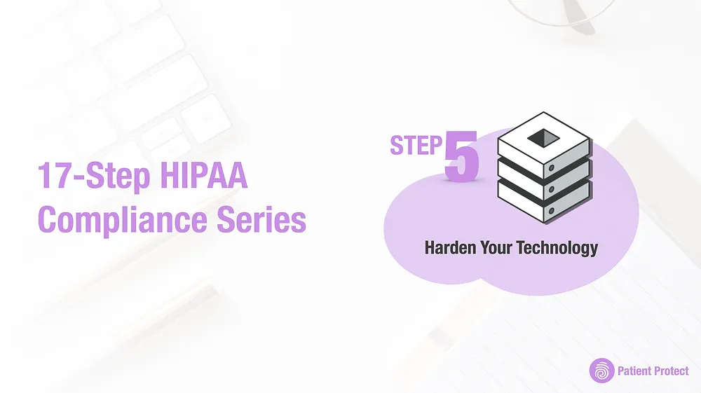 Endpoint security diagram for HIPAA compliance including device encryption and mobile device management