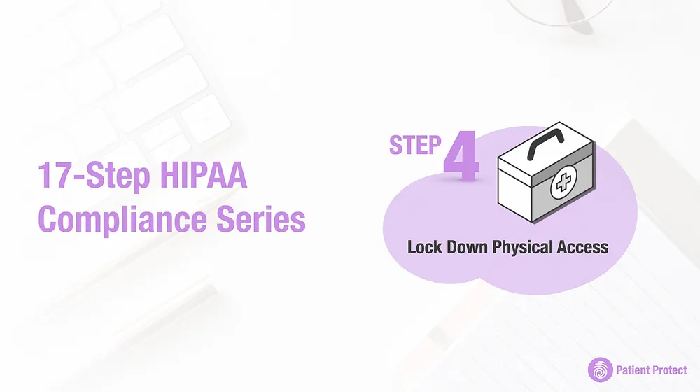 Physical security diagram showing access controls for protecting electronic health information in facilities