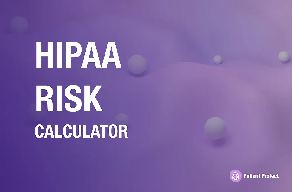 Interactive HIPAA violation cost calculator showing penalty tiers and total practice exposure