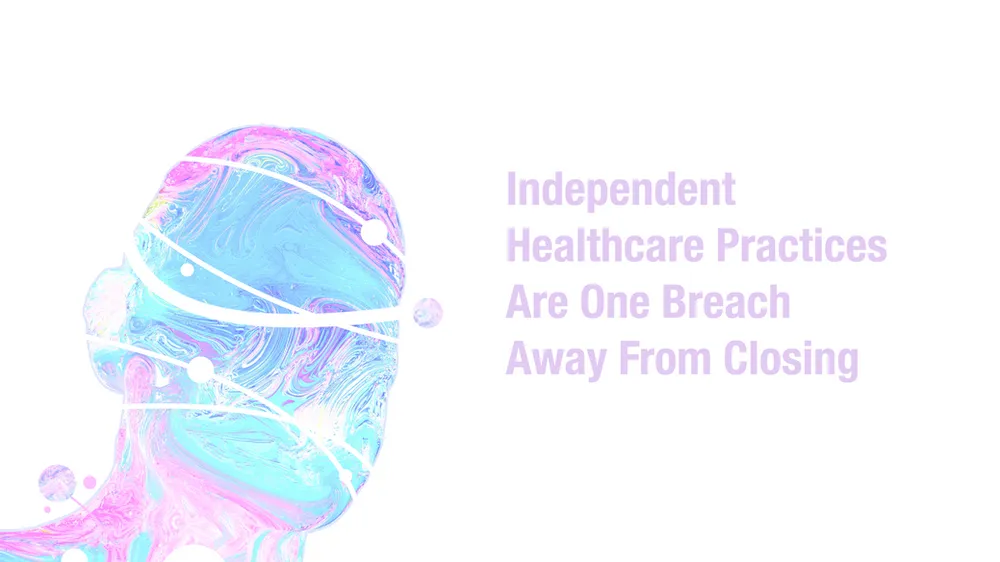 Financial impact model showing how a single data breach can force an independent practice to close