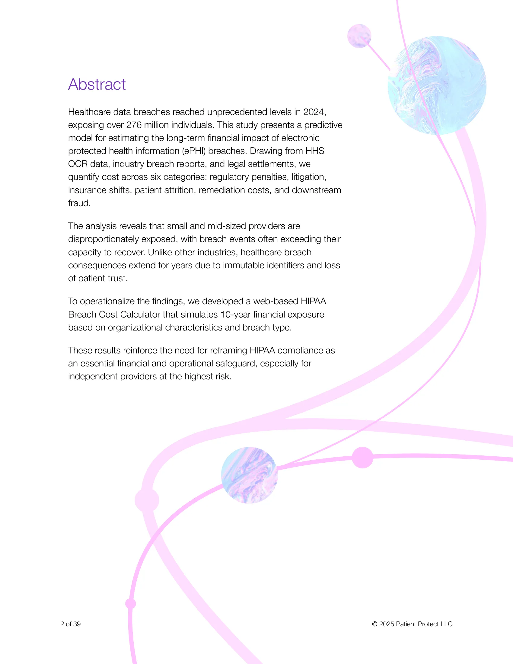 Page 2: Abstract