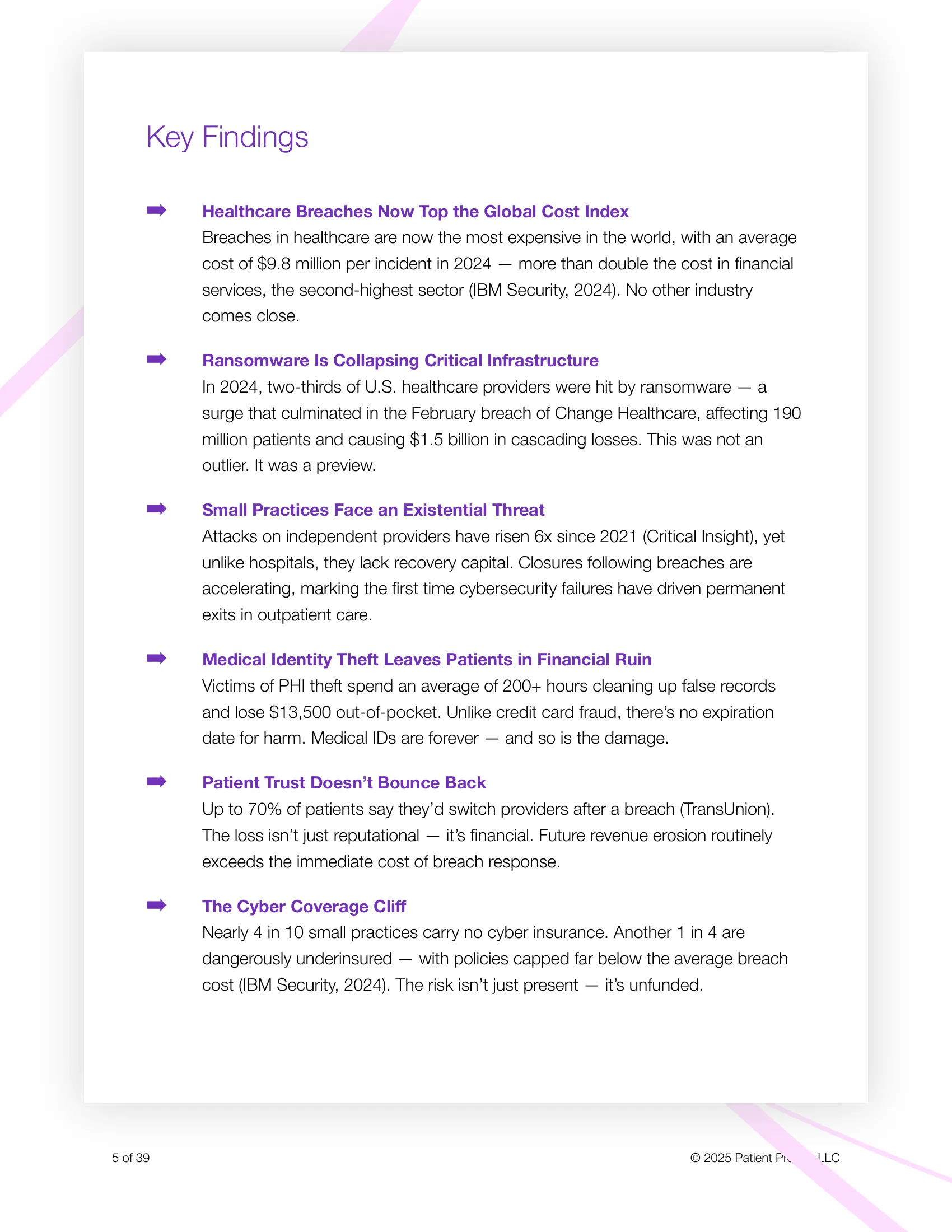 Page 5: Key Findings